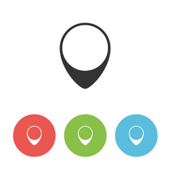 Map pin vector icon