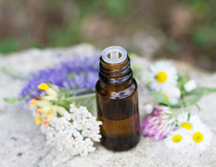 Obraz na płótnie Canvas Essential oils for aromatherapy