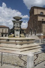 Fototapeta premium Faenza (Italy): cathedral facade