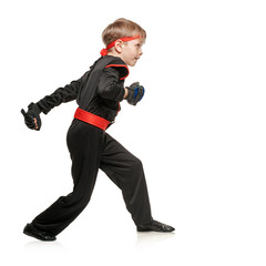 Practicing martial arts