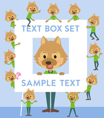 animal dog man_text box