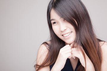 Portrait of beautiful young Asian woman