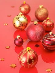 Fototapeta na wymiar Christmas balls