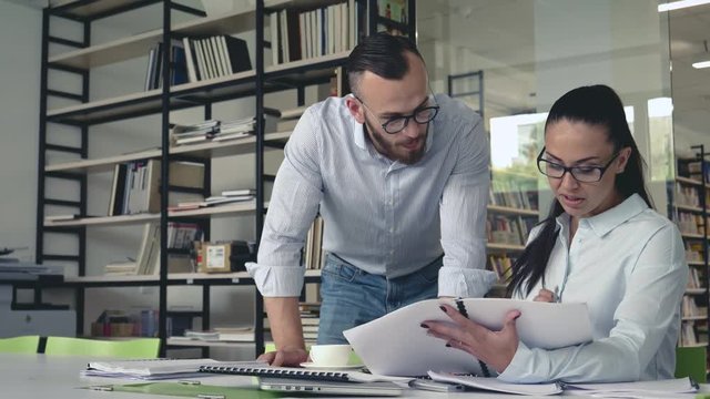 Business people at work