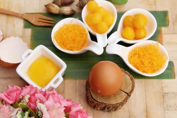 golden sweet is egg yolk  ,Thai dessert