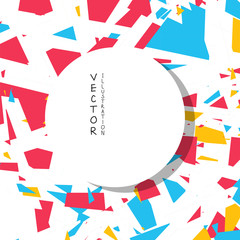 Trendy flat geometric background.