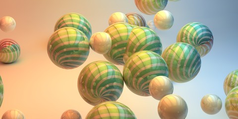 Abstract 3d shapes on background. 3d image. 3d rendering.