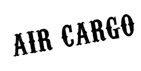 Air Cargo rubber stamp. Grunge design with dust scratches. Effects can be easily removed for a clean, crisp look. Color is easily changed.