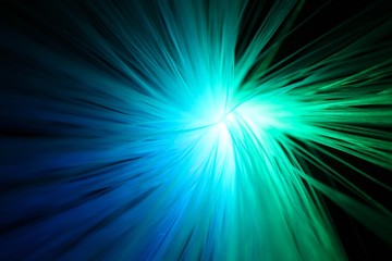 Fototapeta premium Inside optical fibers