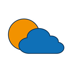 cloud and sun icon