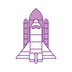 spaceship travel science exploration launch rocket vector illustration