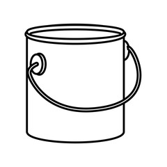 Paint bucket isolated icon vector illustration graphic design