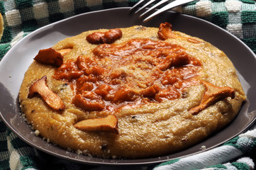 Poletta Cantharellus cibarius e trippa