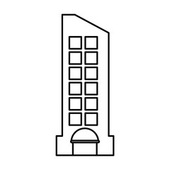 City building edifice icon vector illustration graphic dsign
