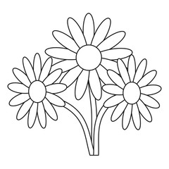 beautiful flowers icon