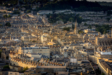 Blick über Bath in der Abendsonne