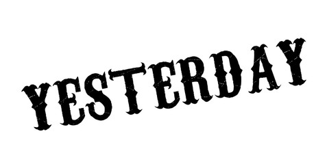 Yesterday rubber stamp. Grunge design with dust scratches. Effects can be easily removed for a clean, crisp look. Color is easily changed.