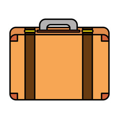 travel suitcase isolated icon