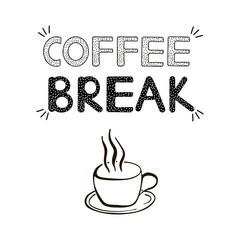 Coffee break background.