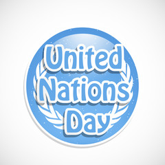 illustration of elements of United Nations Day Background