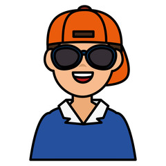 young man with summer collection clothes