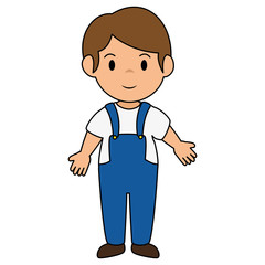 cute little boy character