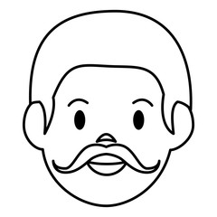 young man head avatar character