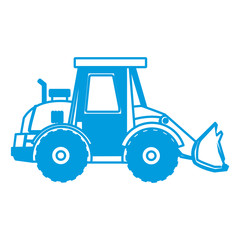 Forklift construction vehicle icon vector illustration graphic design