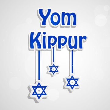 illustration of elements jewish yom kippur background