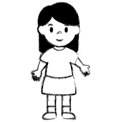 cute little girl character