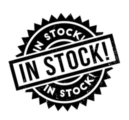 In Stock rubber stamp. Grunge design with dust scratches. Effects can be easily removed for a clean, crisp look. Color is easily changed.