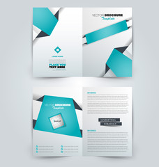 Abstract flyer design background. Brochure template. Can be used for magazine cover, business mockup, education, presentation, report. Green color.