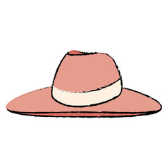 female beach hat icon