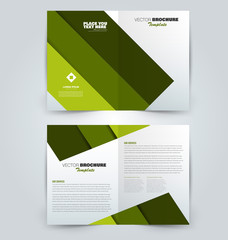 Abstract flyer design background. Brochure template. Can be used for magazine cover, business mockup, education, presentation, report. Green color.