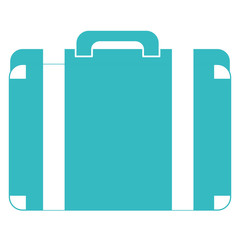 travel suitcase isolated icon
