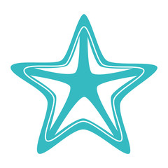 starfish animal isolated icon