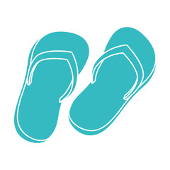 flip flops beach icon