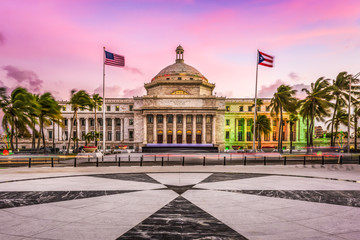 San Juan, Puerto Rico capitol building. - obrazy, fototapety, plakaty