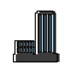 Urban city buildings icon vector illustration graphic dsign
