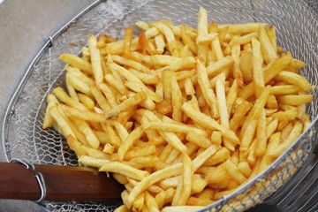 French fries is delicious in the market
