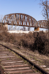 Fototapeta premium Cairo Railroad Bridge - Ohio River, Kentucky & Cairo, Illinois