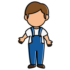 cute little boy character