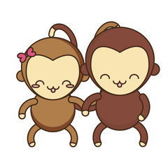 cute monkey icon