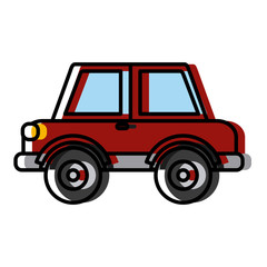 Car vehicle sideview icon vector illustration graphic design