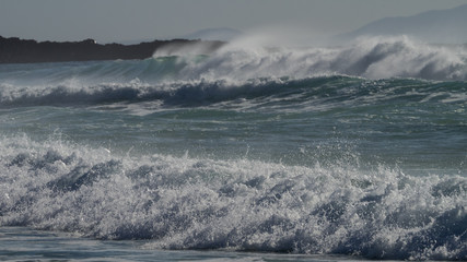 Afternoon summer storm one mile beach Forster