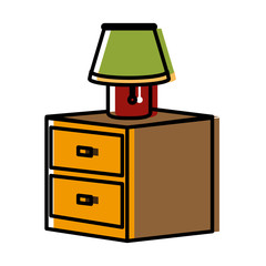 Desk light lamp icon vector illustration graphic dsign