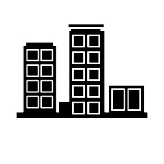 Urban city buildings icon vector illustration graphic dsign