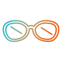 Fototapeta premium eye glasses isolated icon