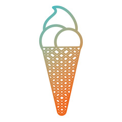 ice cream isolated icon