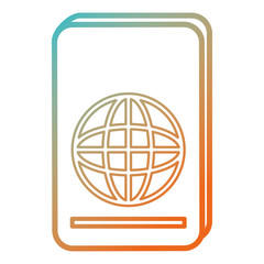 passport document isolated icon